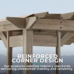 Yardistry Structures 10×14 Madison Cedar Pergola Timber Gray - Image 6
