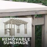 Yardistry Structures 10×14 Madison Cedar Pergola Timber Gray - Image 7