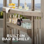 Yardistry Structures 10×14 Madison Cedar Pergola Timber Gray - Image 5