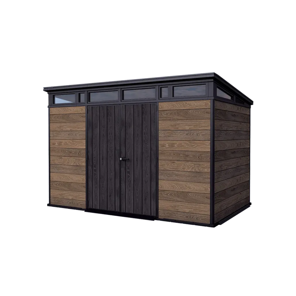 hananoa-com-Design_sans_titre_13-1.png Keter Signature Storage Shed, Walnut Brown, 11×7, Resin Steel Reinforced - Image 1