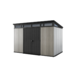 Keter Artisan 11×7 ft Grey Resin Steel-Reinforced Storage Shed