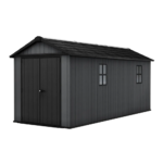 Keter Newton Plus 7.5×17 Graphite Resin Storage Shed