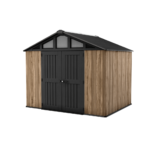 Keter Stronghold 10×8 Resin Storage Shed Oak Brown