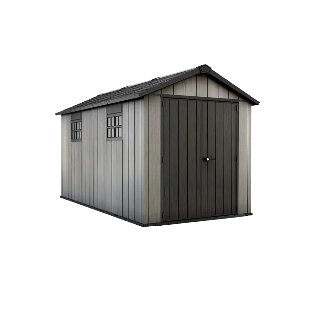 hananoa-com-Designsanstitre_22-1.png Keter Oakland 7.5×13 ft Duotech Steel Reinforced Storage Shed - Image 1