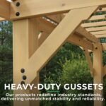 Yardistry Meridian Pergola Natural Cedar 10 ft×22 ft - Image 8