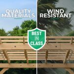 Yardistry Meridian Pergola Natural Cedar 10 ft×22 ft - Image 9