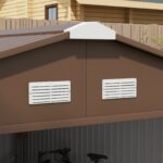 Outsunny Outdoor Storage Shed Yellow 11’×13′ Galvanized Steel - Image 10