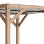 Yardistry Structures 13×11 ft Cedar Louvered Roof Pergola - Image 6