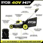RYOBI 40V HP Brushless 21″ Self-Propelled Multi-Blade Lawn Mower Kit - Image 4