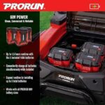 PRORUN PZT60V42 60V 42-inch Brushless Electric Zero Turn Riding Lawn Mower - Image 8