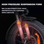 Colorway Orange 750W Fat Tire Electric Bike - Image 5
