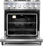 Cosmo 30-inch 4.5 Cu. Ft. Stainless Steel Gas Range with 5 Sealed Burners and Convection Oven - Image 3