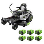 EGO Power+ Z6 ZT5207L 52-Inch 56V Battery Zero Turn Riding Mower Kit with Six 12.0 Ah Batteries
