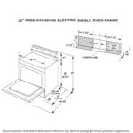 GE 30 Inch Freestanding Electric Range with Self-Clean Oven, Black (JB256DMBB) - Image 7