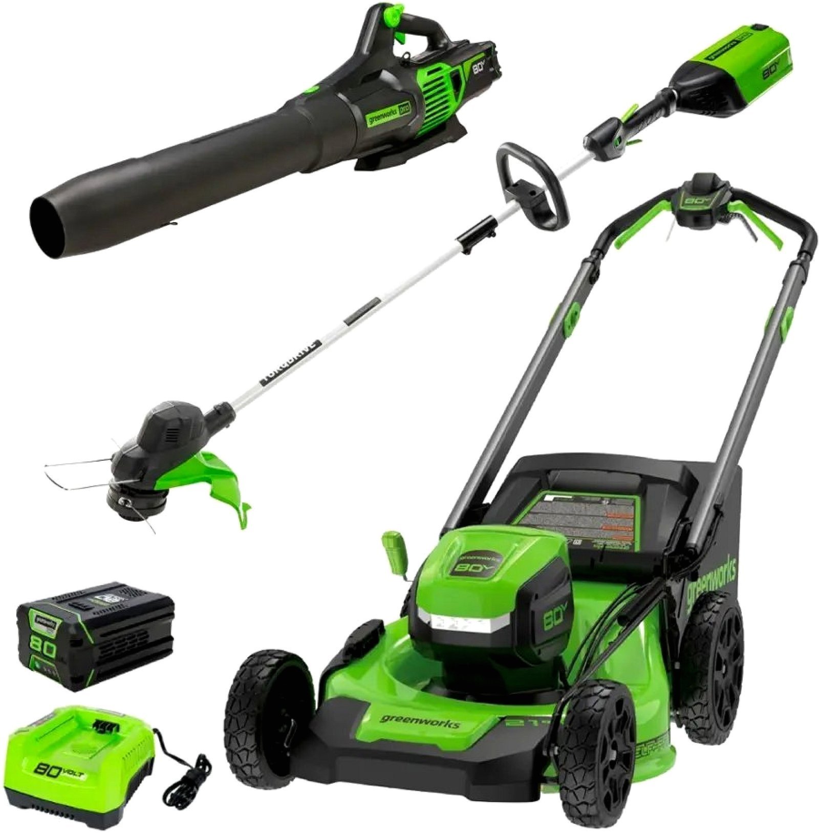 hananoa-llc-hananoa-greenworks-80v-21-inch-lawn-mower-13-inch-string-trimmer-730-leaf-blow-01-20260620090001-4fb4a1b6-1.jpg Greenworks 80V Cordless 21-Inch Self-Propelled Lawn Mower, 13-Inch String Trimmer, & 730 CFM Leaf Blower Combo Kit - Image 1