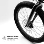 Lectric XP Lite 2.0 Long-Range Foldable Electric Commuter Bike, Arctic White - Image 5