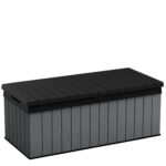 Keter Darwin 100 Gallon Outdoor Storage Box with Evotech+ Composite, Gray