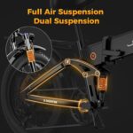 Jasion X-Hunter Folding Fat Tire Electric Bike with Full Suspension - Image 4