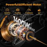 Jasion X-Hunter Folding Fat Tire Electric Bike with Full Suspension - Image 6