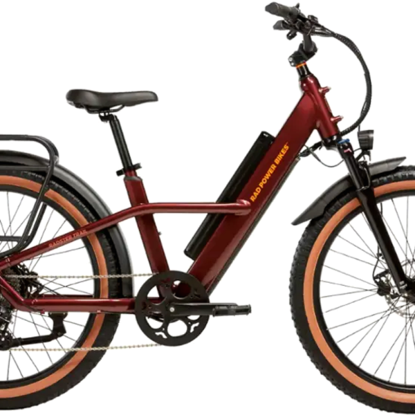 Rad Power Bikes Radster Trail Electric Off-Road Bike, Copper Red, Large