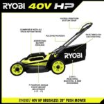 RYOBI 40V HP Brushless 20 Inch Cordless Electric Push Mower - Image 2