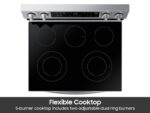 Samsung 6.3 Cu. Ft. Smart Freestanding Electric Range NE63A6311SS - Image 5