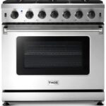 Thor Kitchen LRG3601U 36-Inch Professional Freestanding Gas Range with Convection Oven, Stainless Steel